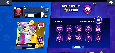 Conta Brawl Stars Full || 71K Trof || Tds Brawlers 300+ Skin