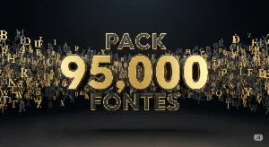 Pack 95.000 Fontes Profissionais - Eleve seu Design!