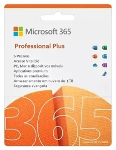 Microsoft Office 365 Licença 1 Ano | 30 Dias Garantia | 5PCs