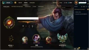 Conta League Of Legends Platina - 30 Champs, 24 Skins.