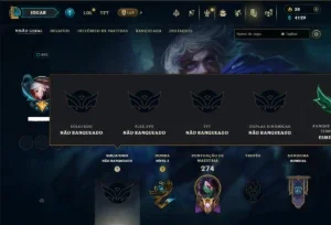 Unranked com 70 Champs e 26 Skins ( ADC / MID )