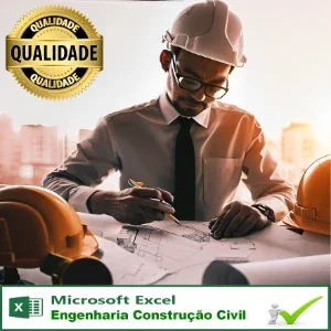 Pacote com 70 Planilhas Excel Engenharia Construção Civil