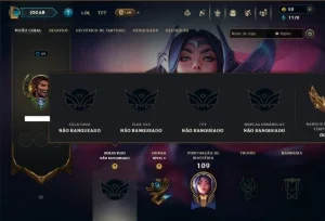 Unranked com 50 Champs e 19 Skins