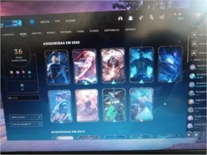 Conta lol 36 skins barato