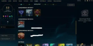 Conta Antiga Lol / League 02/2014 Com Skins Da Época