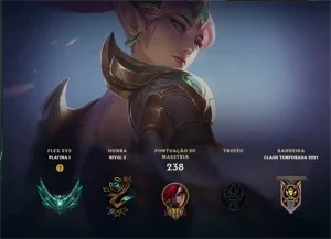 conta lol 220 skins ja foi mestre