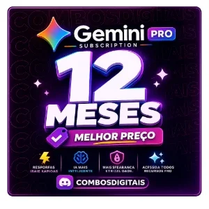 Google AI Pro  (link) -  3 meses/30 dias de garantia!