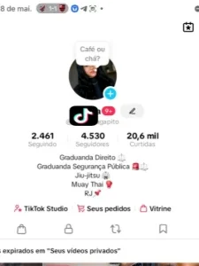 Conta Tik Tok 4,530 Seguidores Com Shoope