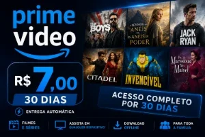 Prime Vídeo - 30 dias - Suporte 24H
