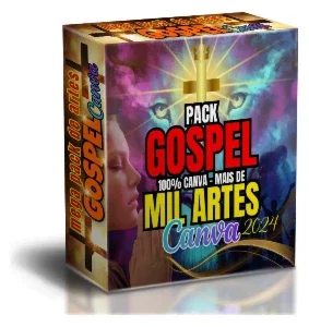 Pack Gospel – +1.200 Artes para Igreja/Ministério no Canva