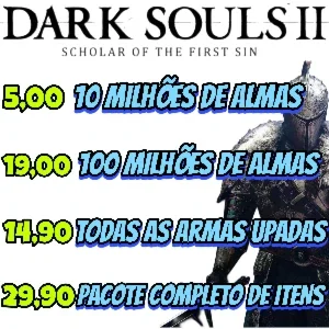 Dark Souls Softs 2-Almas, armaduras, armas, aneis (PS4/PS5)