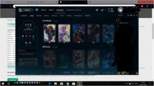 Conta de League of Legends platina 3