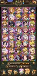 Conta late game the seven deadly sins grand chaos