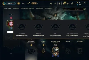 Unranked com 30 Champs e 9 Skins