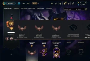 Bronze 1 com 90 Champs e 34 Skins ( Mais de 100 Jogos )