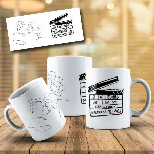 Arte canecas Namorados Line Art