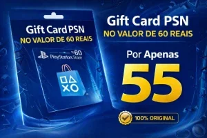 Gift Card Psn 60 Reais Por 55 Reais - 100% Original