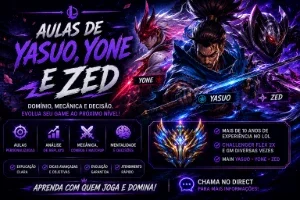 Te ensino a jogar de Yasuo, Yone ou Zed