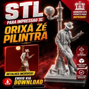 STL para Impressão 3D - Orixá Zé Pilintra