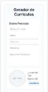 Gerador de Currículo Profissional | Crie Currículos Moderno