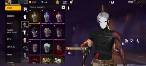 CONTA Free Fire ,Prime 8, Aventureiro, Escorpião escarlate