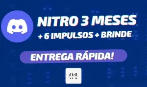 DISCORD NITRO GAMING 3 MESES + 6 IMPULSOS + ENTREGA RÁPIDA