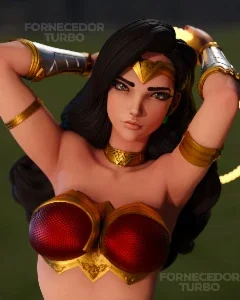 Wonder Woman 3D - Arquivo STL para impressão 3D