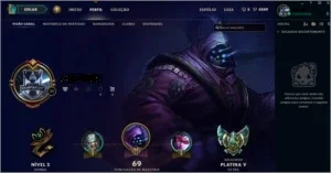 Conta League of Legends Platina
