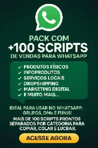 +100 Scripts De Vendas Para Whatsapp