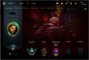 Conta Lol Platina 3 com todos os champions e 72 skins!
