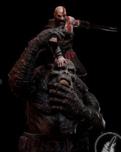 Kratos God Of War 3D Stl