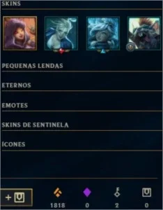 CONTA LEAGUE OF LEGENDS - LVL 25 - SKIN MITICAs/LENDARIAS