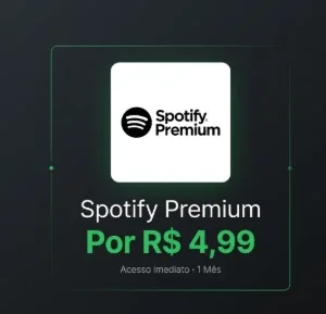 Spotify Premium 1 Mês – Sem Anúncios + Download Offline