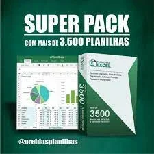 +3.500 Planilhas de Excel - Envio Imediato