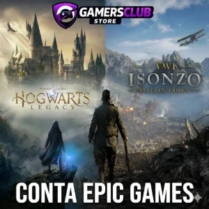 Conta Epic Games - Hogwarts Legacy e intenso Jogo De Guerra
