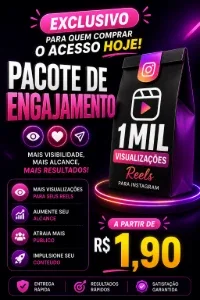 1.000 Visualizações Reels ACESSO EXCLUSIVO - Instagram