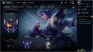 CONTA LEAGUE OF LEGENDS - DIAMANTE 4, 116 CHAMPS 48 SKINS