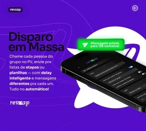 🤖 RevZap Pro - Robô/DISPARO/ 59,90 R$ - 30 DIAS