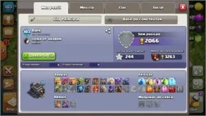 Conta Clash of Clans cv 9