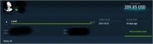 CONTA STEAM 6 ANOS DE SERVIÇO