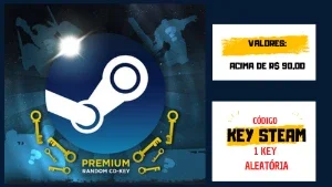 Steam Key Aleatória / Jogo Maior Que R$90,00