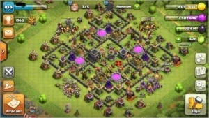 Conta CLASH OF CLANS - CV9 SEMI FULL