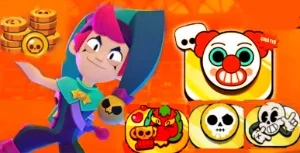 Brawl Stars⚠️ 100 Moedas + Pin[Dragão, Palhaço, Esqueleto,