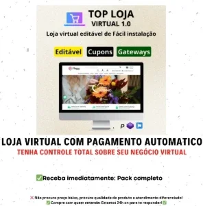 Loja Virtual editável para floricultura