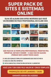 Super Pack de Sites e Sistemas Online