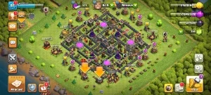 Conta CV9 Clash of Clans full