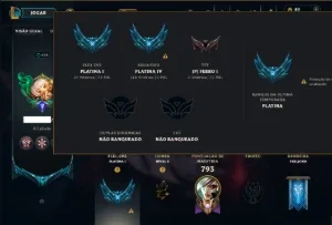 Platina 4 com TODOS os Champs e 264 Skins +16 Vitoriosas
