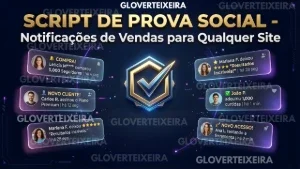 Script Prova Social - Notificações de Vendas para Sites
