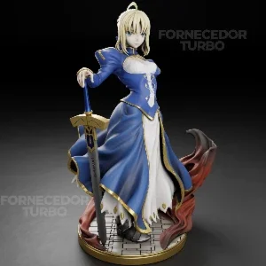 Artoria Pendragon 3D - Arquivo .Stl Para Impressão 3D