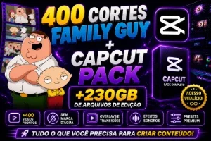 400 Cortes Family Guy + Capcut-230 Gigas De Arquivos De Edit